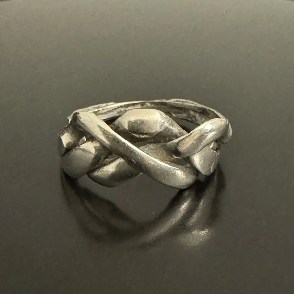 925 Silver Braided Celtic Knot Band